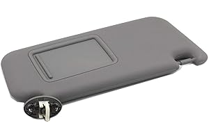 Ezzy Auto Gray Right Passenger Side Sun Visor fit for Toyota RAV4 with Sunroof 2006 2007 2008 2009 2010 2011 2012 2013