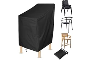 SHENGRUILI Schutzhülle Stapelstühle,Schutzhülle für Gartenstühle,Gartenstuhl Abdeckung,Abdeckhauben für Stühle,schutzhülle Gartenmöbel,Abdeckhaube Gartenmöbel,für Gartensessel Balkonstühle(70x70x120cm)