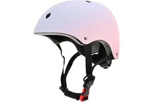 LOKJIJI Adjustable Kids Bike Helmet for Girls Boys Youth, Color Gradient Kids Protective Helmets for Multi-Sports Bicycle Cycling Skateboard Scooter Skating