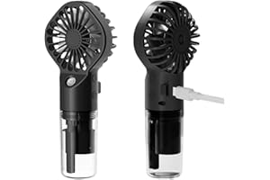 Kasmole Ventilateur Brumisateur Portable, Ventilateur Brumisation, USB Rechargeable Refroidisseur Portable, Ventilateur Portatif Rechargeable pour La Maison, Le Bureau Et Les Voyages