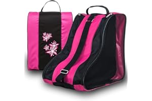 Eummy Kids Ice Skate Bag Unisex Roller Skates Bag with Adjustable Shoulder Strap Inline Skate Carry Bag Breathable Oxford Cloth Skate Shoes Carry Case Roller Skate Accessories