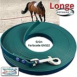 Longe 16 mm aus Beta BioThane® 5 Meter lang in Dunkelgrün