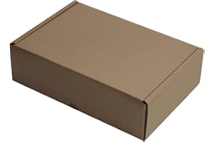 MEG4TEC WHITE OR BROWN SHIPPING CARDBOARD BOXES POSTAL MAILING GIFT PACKET SMALL PARCEL (10" x 7" x 3", BROWN, 100)