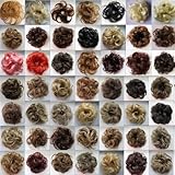 PRETTYSHOP Scrunchy Scrunchie Bun Up Do Hair Piece Hair Ribbon Ponytail Extensions Wavy Curly or Messy various/diverse colours
