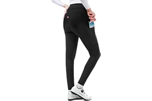 INBIKE Culotte Ciclismo Largo para Mujer Invierno Acolchado 3D MTB Pantalones Bicicleta Montaña Transpirable de Forro Polar