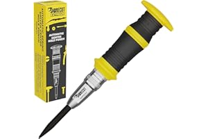 1 pièce SabreCut AHPSC01 Perforatrice centrale à ressort automatique robuste avec force de frappe réglable 60-140 Newtons Convient au métal au bois au plastique et à de nombreux autres matériaux