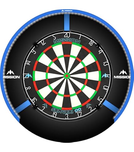 Tappetino Per Freccette Mission - Antiscivolo, 290x60 Cm, Nero Con Logo - Foto 5