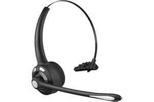 BlueFire Cuffie Bluetooth senza fili con microfono, Cuffie on-ear wireless con cancellazione intelligente del rumore, per camionista, pc, ufficio, Skype, Call Center
