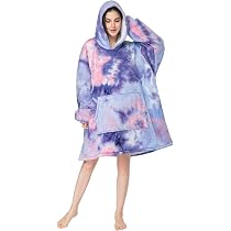 Sweat à Capuche Couverture Shamdon - Taille Unique Adulte - Polaire Sherpa - Poche Avant - Idée Cadeau Fun
