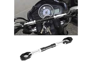 ‎QIILU Qiilu Motorrad Balance Lenker, Universal Einstellbare Aluminiumlegierung Motorrad Balance Cross Lenker Stärkung Hebel Bar(Swarchz)