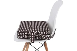 Bebé Niños Cojin Silla de Comedor Asientos de Amortiguador, Fansu Estampado de Dibujos Desmontable y Ajustable Gruesa Cojín del Asiento de refuerzo Extraíble Mat (Marrón)