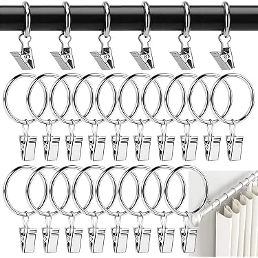 12 confezioni di ganci decorativi per tenda da doccia, in