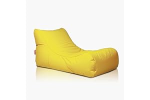 Ecopuf Master Chaise Longue d'extérieur en Polyester imperméable Plein de Billes de polystyrène