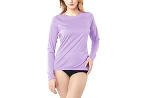 TSLA Women's UPF 50+ Long Sleeve Running Shirts, UV/Sun Protection Workout Shirts, Regular-Fit Quick Dry Athletic Tops