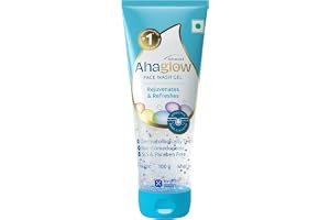 Ahaglow Advanced Face Wash Gel, Daily Gentle Cleansing Formula For Normal And Oily Skin, 100 G