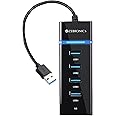 Zebronics 300HB 4 Port USB 3.0 Hub with Hi-Speed Data Transfer, LED Indication, 15cm Cable, Backward Compatible, Multi Device Connection, Plug Play Usage, Glossy Finish and Lightweight Design