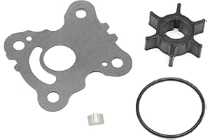 MARKGOO 06192-ZW9-A30 Water Pump Impeller Repair Kit for Honda Outboard 8/9.9/10/15/20 HP (XL Model Driveshaft) BF10 BFP10 BF15 BFP15 BF20 BFP20 Boat Motor Parts Replacement Sierra Marine 18-3478