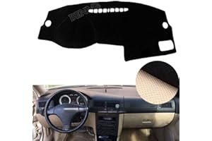 BENME Armaturenbrett Abdeckung für Volkswagen Golf 4 MK4 1997-1999 2000 2001 2002 2003 Auto Dash Mat Pad Armaturenbrettabdeckung Teppich Schutz LHD,Black