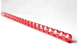 bind2go Red Plastic Binding Comb 21 Rings A4 (8mm)