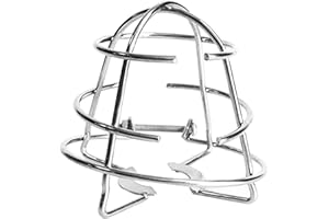 ANWANGDA Weiße Feuer-Sprinklerkopf-Abdeckung, Feuersicherheit, silberfarbener Rahmen, Sprinkler-Schutzabdeckung zum Schutz der Unterputzmontage, Seitenwand und Anhängerkopf