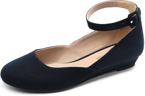 DREAM PAIRS Ballerinaskor dam remballerina dam ballerinaskor dam eleganta platta skor REVONA-E