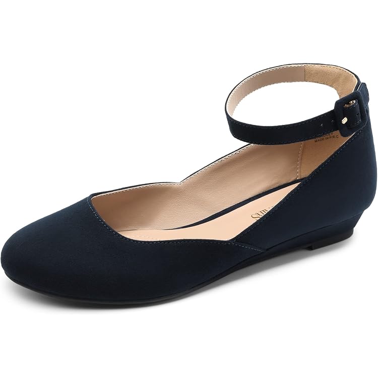 MARCO TOZZI Damen Ballerinas Vegan – Mit Riemchen, Weiche Feel Me-Sohle, Aus Hochwertigem Veganem Material