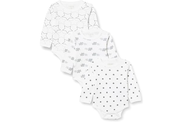 Care Body Bébé Manche Longue-4132 Body Manches Longues En Coton Mixte bébé (lot de 3)