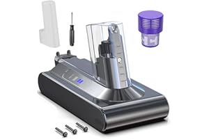 V10 Batería, MVMOD 3900mAh Batería de Repuesto SV12 para Dyson V10 Animal V10 Absolute V10 Motörhead V10 Fluffy V10 Total Clean Vacuum Cleaner Battery