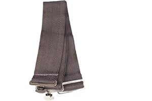 QHP Sangle de plafond pour cheval - Lot de deux sangles - Réglage facile - Placement ordonné sur le cheval (gris)