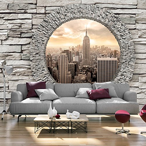 Vlies Fototapete 350x245 cm - 3 Farben zur Auswahl - Top - Tapete - Wandbilder XXL - Wandbild - Bild - Fototapeten - Tapeten - Wandtapete - Wand City Stadt New Yok NY d-C-0005-a-d
