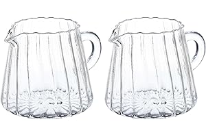 iplusmile Pichet en verre élégant en forme de pot à lait en verre - Pichet créatif pour faire mousser le lait - Mousseur à lait (200 ml)