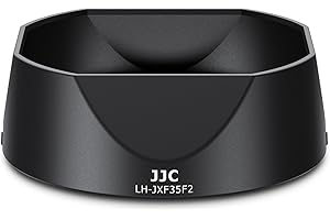 JJC Square Bajonett-Gegenlichtblende für Fujifilm Fujinon XF23mm f/2 R WR, XF35mm f/2 R WR, XC35mm f/2 Objektiv, Sonnenschutz passend für 43-mm-Filter und Objektivdeckel, ersetzt die Fuji LH-XF35-2