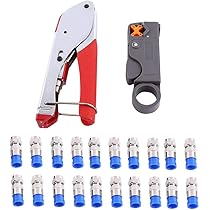 Kit D'outils De Compression De Type F Pour Connecteur RG58 RG59 RG6 Kit De Sertissage Coaxial En Acier
