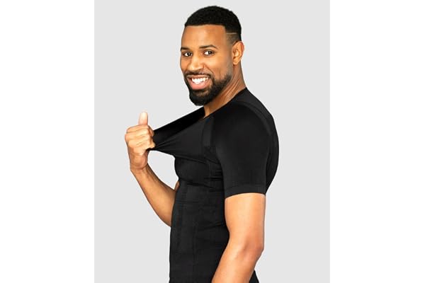 Curveless Smart-Shirt® T-shirt Intelligent | Correcteur de Posture | Anti Mal de Dos | Redresse Dos et Epaules | Confort Extrême | Stimule les Muscles