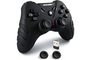 DuLingKer Mando PC Inalámbrico, Mando PS3 PC Gamepad con Hall Effect Joystick y Doble Vibración, Inalámbrico 2,4G Game Mandos para Windows 11 10 8 7, PS3, Android TV, TV Box, Steam, Raspberry Pi