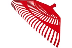 N.G. NICCOLAI NG NICCOLAI SCOPA-RASTRELLO IN POLIPROPILENE PP VARIE MISURE E TIPOLOGIE DI DENTATURA. MADE IN ITALY (ROSSO EXTRALARGA (CM.55) SENZA MANICO)