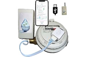 GÉNÉRIQUE Kit Compteur d'eau Connecté WiFi Lora ODevice - Détecteur de Fuite - Télérelevé, Surveillance et Mesure de Débit, Arrosage, Irrigation avec Alertes (Version USB / Radio Lora)