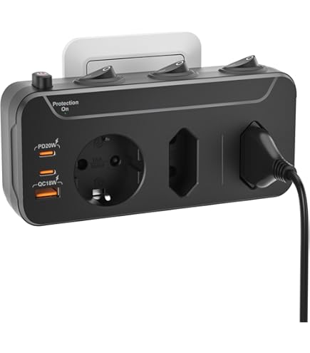Automatic Voltage Protection Socket stekkerdoos overspanningsbeveiliging socket switch AC 220V Power Surge Safe Protector EU stekker socket koelkast Protect (2 stuks