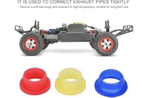 DILWE 3pcs RC Joint Tuyau D'échappement Tuyau Adaptateur Joint De Silicone pour HSP 1/8 RC Voiture