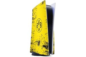 DeinDesign Skin kompatibel mit Sony Playstation 5 Disc Edition Folie Sticker Borussia Dortmund Offizielles Lizenzprodukt BVB