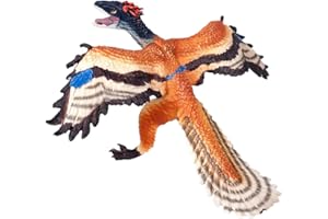 JOKFEICE Zabawka dinozaura - Realistyczny Archeopteryx Dinozaur - Plastikowy Dinozaur Figurki - Dekoracja na tort urodzinowy, zaopatrzenie firm dla dzieci chłopców maluch (Mały Size)