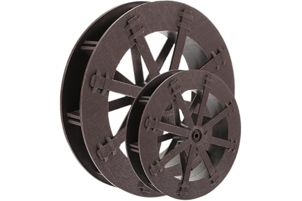 PRETYZOOM 2pièces Roues De Fontaine Eau Miniatures pour Décoration De Jardin Et Aquariums Accessoire pour Aménagement De Microlandscape Compacte Et
