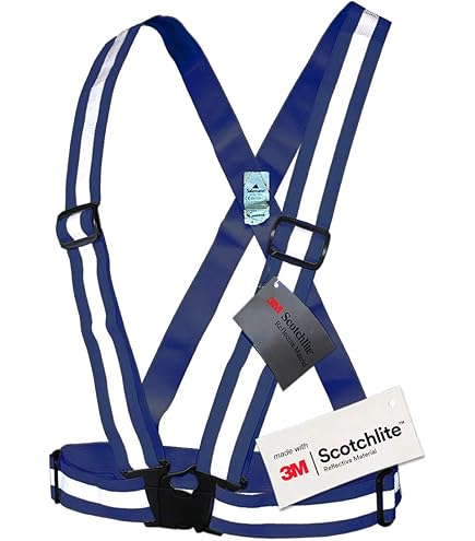 Kwmobile Gilet De Sécurité LED Haute Visibilité - 16 Lumières LED Clignotantes Et Bandes