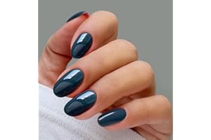 JMEOWIO Unghie Gel Adesive UV Blu Scuro Smalto Adesivo per Unghie Gel Nail Stickers Decorazioni Unghie Nail Art Disegni