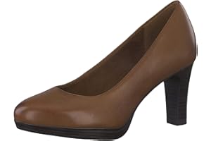 Tamaris Leather Pumps 1-1-22410-29 Talla 36,Color Cognac, Zapatos de tacón Mujer