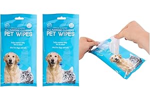 YÖL YoL 2x 40 Pack Dog Pet Cleaning Wipes All-Purpose Home Car Travel Multipack