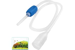 HDXH Syphon Fish Tank Cleaner for Aquarium,Hand Fish Tank Cleaner Fish Tank Vacuum Syphon Pump Siphon,3-in-1 Water Changer and Gravel Washer For Fish Tank Cleaning Kit
