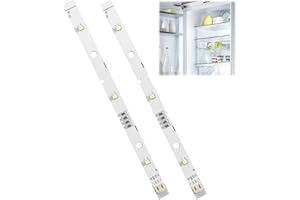 Toaluea 2 Stück LED Kühlschrank Licht für Rongsheng Hisense Gorenje Kühlschrank E349766 MDDZ-162A 1629348 1529227, DC12V 2W Kühlschranklampe Kaltweiß, Lichtleiste Ersatzteile für Kühlschränke