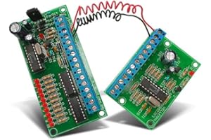 Whadda Kit de soudage, DIY, télécommande 2 Fils, 10 canaux, pilotée par microprocesseur