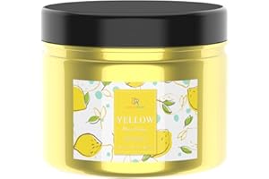 ‎DECORROM Epoxidharz Farbe, Metallic Seifenfarbe - 60g Gelb Pulver Pigment für die Epoxy Resin Farbe, Seifenherstellung, Mica Powder Farbpigmente - Harz Pigmentpulver Farben für Epoxidharz, Slime, Lipgloss